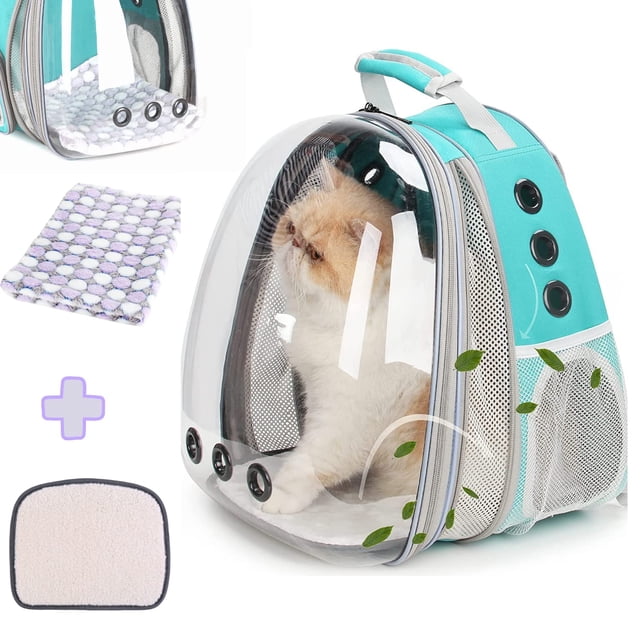 Mochila para gatos, transportadora de viaje para mascotas LOLLIMEOW Bubble, expandible