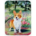 thumbnail image 1 of Carolines Treasures 7077LCB 15 x 12 in. Corgi Springtime In The Garden Glass Cutting Board - Large, 1 of 1