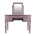 thumbnail image 3 of Bobkona Vanité Table avec Tabouret, Or Rose, 3 of 5