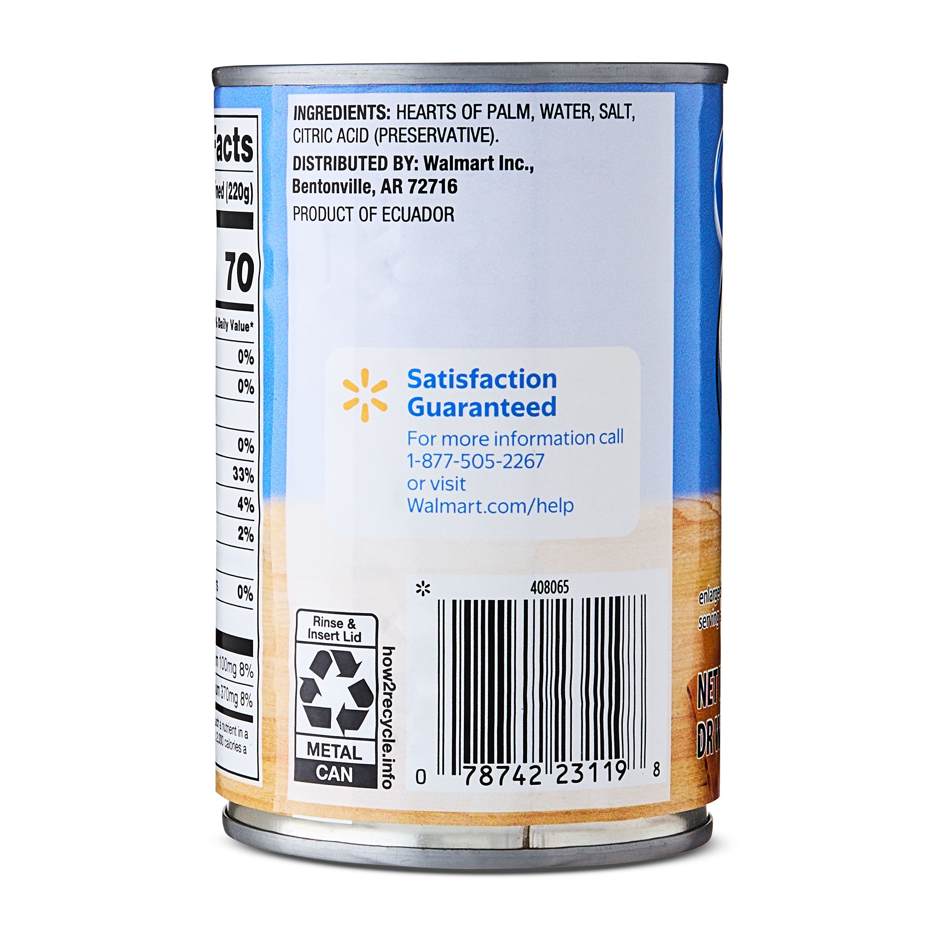 Great Value Hearts of Palm, 14 oz Can