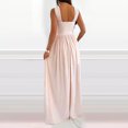 thumbnail image 4 of Vestidos Para Mujer Vestidos Casuales Sólido Adelgazante Sin Espalda Cuello Halter Hem Split Odeerbi ODB159296, 4 of 9