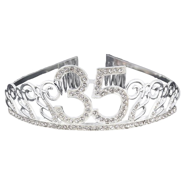 Minnieouse Tocado de cumpleaños, adorno de ropa, accesorios de peinado, adorno de corte de pelo, diadema de celebración, accesorio de fiesta de Accesorio para el cabello treinta y cinco Minnieouse AP011164-13