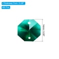 thumbnail image 2 of Uxcell K9 Crystal Octagon Beads 2 Holes Pendants, 60 Pack 14mm Chandelier Prisms Hanging Beads Dark Green, 2 of 6