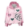 thumbnail image 4 of Heart Shirts for Women Valentine Lapel Collared Long Sleeve Button Up Dressy Blouses Cute Casual Outfits, 4 of 4