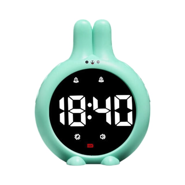 Modern Home Decor, Cute Bunny Countdown Timer for Kids Improved Time Management Skills LCD Kitchen Timer for Learning and Baking