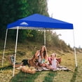 thumbnail image 3 of EAGLE PEAK 10x10 Slant Leg Pop Up Canopy Tent Easy One Person Setup Instant Outdoor Beach Canopy Folding Portable Sports Shelter 10x10 Base 8x8 Top(64 sqft of Shade), 3 of 10