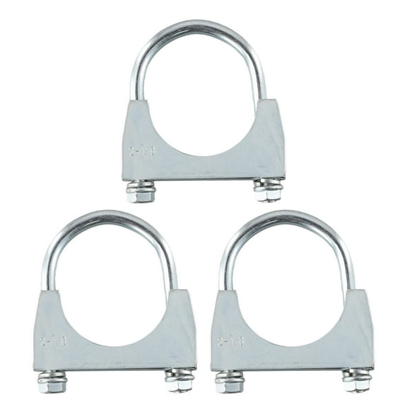 RANMEI Heavy Duty U Bolt Clamps Saddle Type Anti-Corrosion 3 Pack Muffler Clamps 1.26In(32Mm), 1.34In(36Mm), 1.5In(38Mm) 1.57In(40Mm)