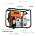 thumbnail image 5 of Efurden Gas Powered Water Pump, 2 inches 7HP 4-stroke Portable Irrigation Pump,  135 GPM Water Transfer Pump, EPA Certified, 5 of 9