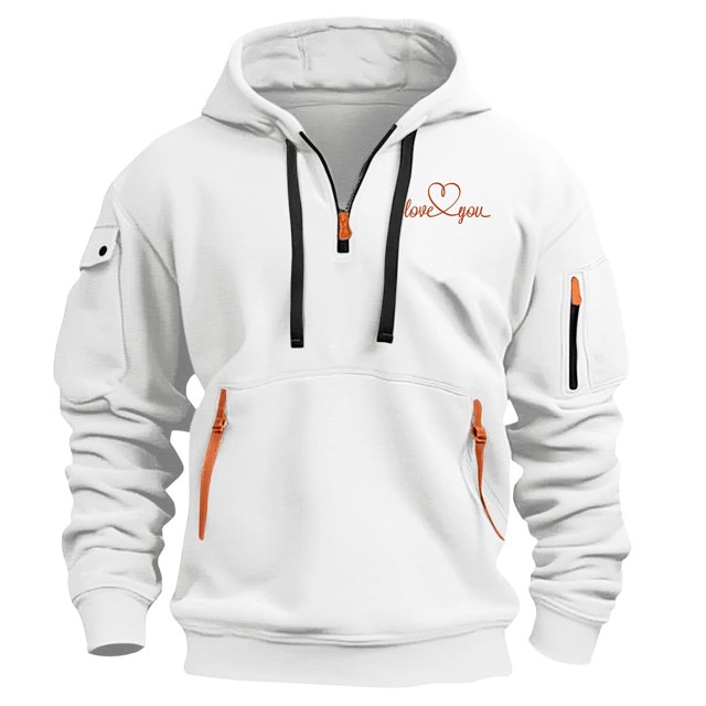 Xihbxyly Sudadera con Capucha de Moda, Sudadera con Cremallera Estampada de Moda, Jersey con Múltiples Bolsillos, Ropa Casual Elegante, Moda Primavera-Otoño, Comodidad Diaria, Perfecta para Salidas D