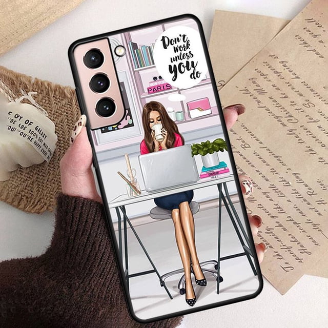 Funda de teléfono Queen Princess Girl para samsung galaxy s21plus s20fe s10e s10lite s9 s8plus s7edge s20ultra qiuyongming unisex