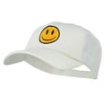 thumbnail image 2 of Smile Face Embroidered Big Size Trucker Cap - White XL-3XL, 2 of 5