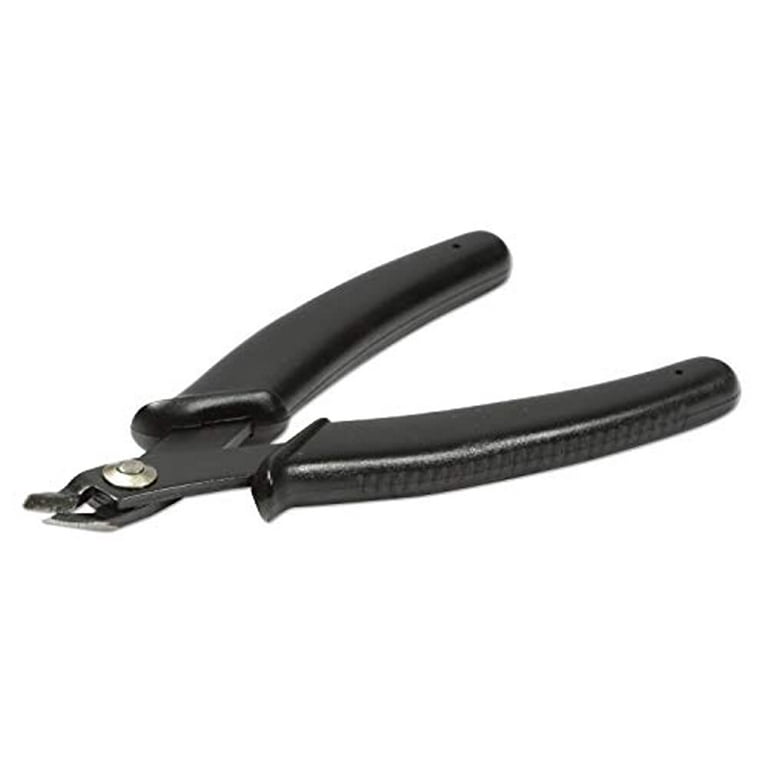 The Beadsmith Hi-Tech Flush Cutter Pliers, 5.5 inches (140mm) with high  Carbon Steel Head, Black Comfort Grip Handle with Spring, Tool for Jewelry