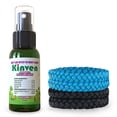thumbnail image 1 of Kinven Anti Mosquitos Repellent Bundle - (1oz Bottle + 4 Bracelets, Light Blue/Black), 1 of 2