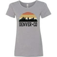 thumbnail image 3 of Inktastic Denver Colorado Skyline Vintage Women's T-Shirt, 3 of 5