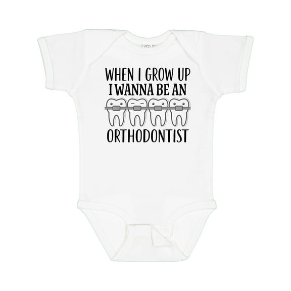 Inktastic Future Orthodontist Dental Care Gift Boys or Girls Baby Bodysuit