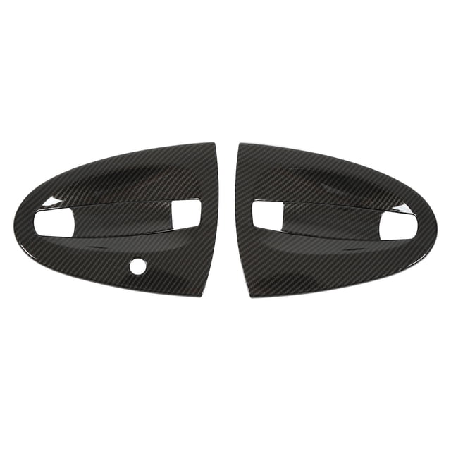 Puerta 4pcs Estilo de Fibra de Carbono Al de la Puerta Exterior de la Puerta del Tazón Reemplazo de la Cubierta del receptor para para Smart Fortwo W451 2009-2015
