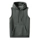 thumbnail image 1 of Hombres Casual PulloverSleeveless Gym Pocket Chaleco con capucha Sudadera con capucha Pompotops oipoqjl15742, 1 of 4