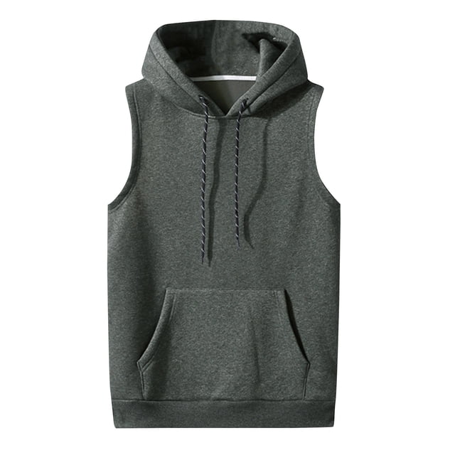 Sudaderas Con Capucha Para Hombres Casual Pulloversleeveless Gym Pocket Chaleco Con Capucha Sudadera Con Capucha Odeerbi ODB-4