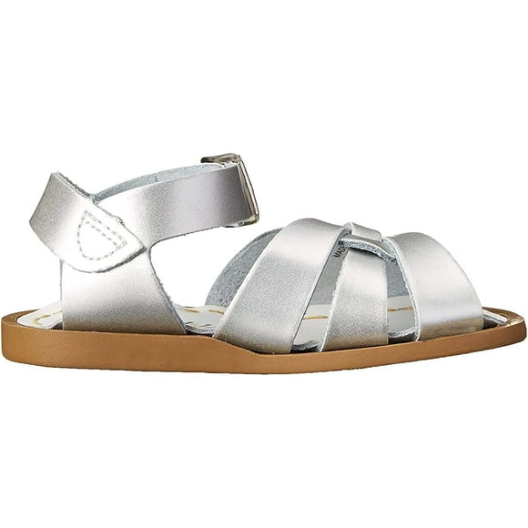 Salt Water Sandales par Hoy Shoe Sandale Originale (Tout-Petit/petit Enfant/grand Enfant/femme), Argent, 12 M US Petit Enfant