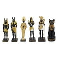 thumbnail image 1 of Egyptian Gods Anubis Osiris Seth Horus Bastet Thoth Miniature Statues Set Of 6, 1 of 4