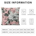 thumbnail image 5 of Floral Farmhouse Oblong Rectangle Throw Pillow Case Flowers And Leaves Pink Watercolor Floral Bolossom Flower Rose Spring  Cushion Cover Sofa Armchair Bedroom Livingroom, 5 of 5