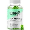 Wixar Naturals Sea Moss 60 Gummies Natural Irish Sea Moss and Bladderwrack with Burdock Vegan Thyroid, Healthy Skin, Keto Detox, Gut, Joint Support Alkaline Supplements