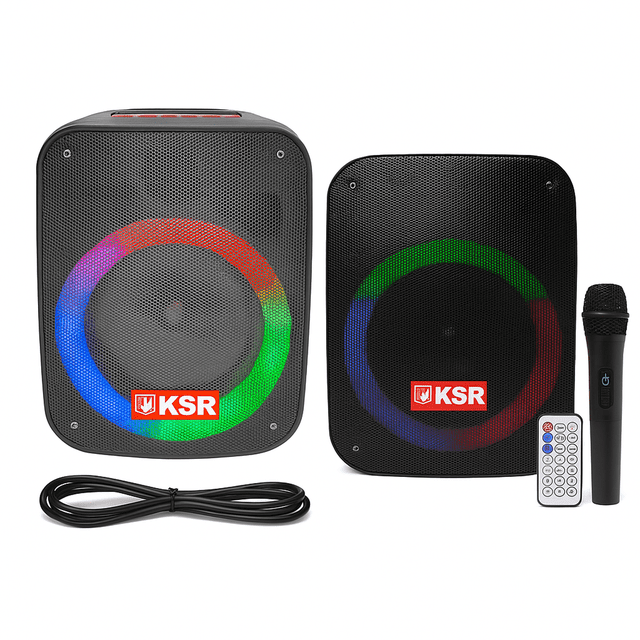 2 Bocinas Portatiles recargable 6.5” de 20 W RMS con KSR-LINK
