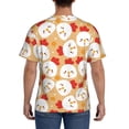 thumbnail image 3 of Vsdgher Cartoon Chicken Print Men's Dry Fit Mesh Athletic Shirts Moisture Wicking Tennis T-Shirt Tops, 3 of 9