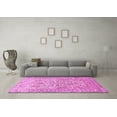 thumbnail image 3 of Ahgly Company Indoor Square Persian Pink Traditional Area Rugs, 3' Square, 3 of 4