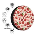 thumbnail image 4 of KLL Tomatoes Pattern 14-17 inch Spare Tire Cover Universal Wheel Protector for Truck SUV Trailer Camping Rv Tire Covers-14 inch, 4 of 6