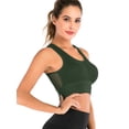 thumbnail image 2 of LELINTA Seamless High Impact Sports Bra Women Yoga Bra Crop Tops Workout Fitness Activewear Mesh Padded Shirts, 2 of 8