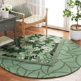 thumbnail image 2 of SAFAVIEH Fifth Avenue Deborah Abstract Area Rug, Green/Ivory, 5' x 5' Round, 2 of 8