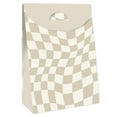 thumbnail image 3 of Big Dot of Happiness Tan Checkered Party - Gift Favor Bags - Party Goodie Boxes - Set of 12, 3 of 8