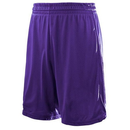 Soffe N2950510MED Mesh Gym Shorts for Adult, New Purple - Medium