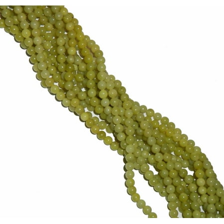 - 8mm Olive Jade Dyed Round, Loose Beads, 40cm 15 inch Gemstone