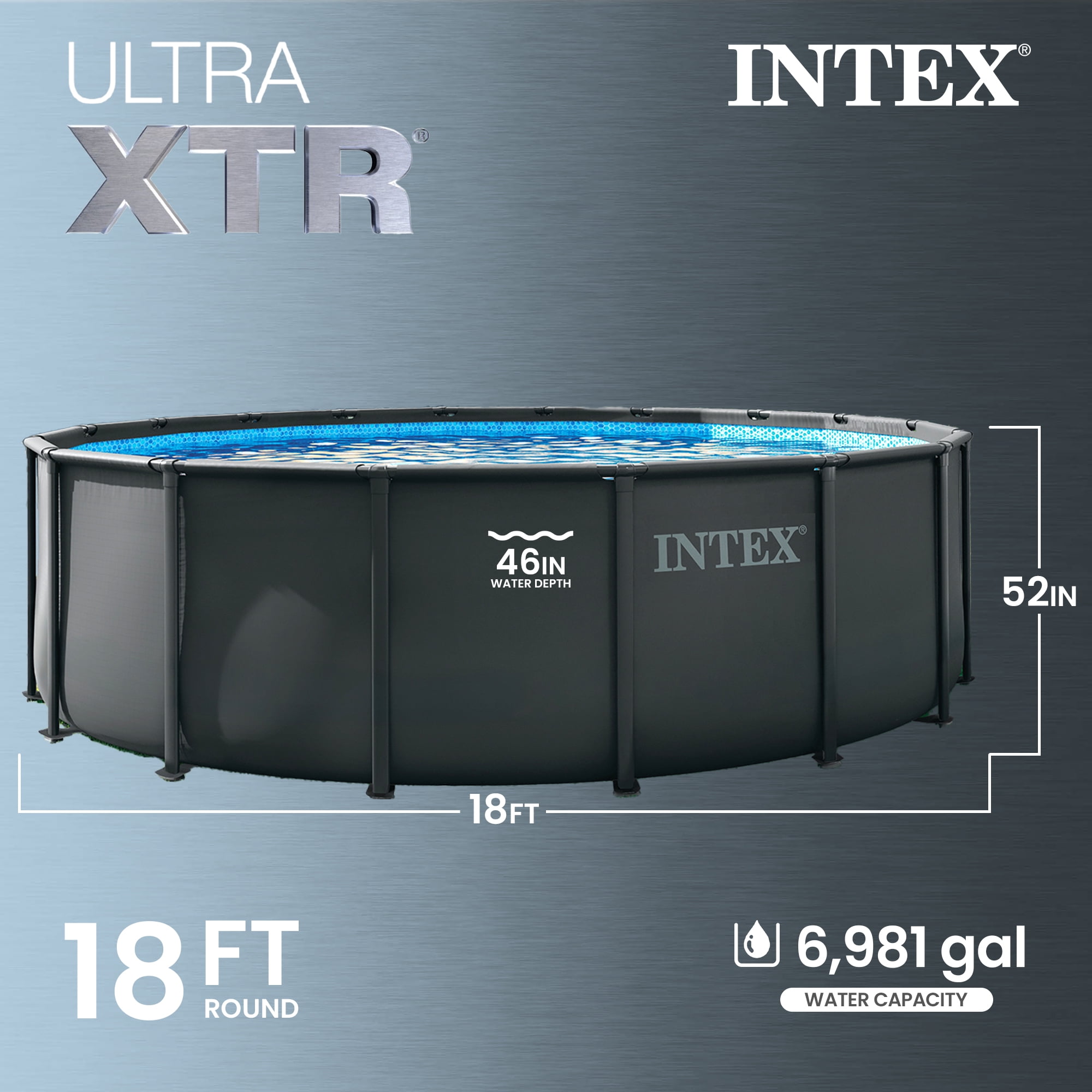 Piscine aérienne Intex Ultra XTR de 16 ft x 4ft avec pompe à filtre à sable