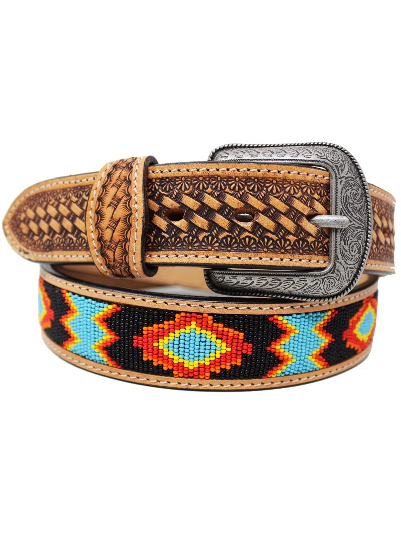 Western leather belt, 41” 41-42 Western 1-1/2 main image 3