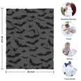 thumbnail image 4 of Halloween Bats on Dark Pattern Blanket,Comfortable Soft Flannel Throw Blanket,All Season,Warm Lightweight Blankets for Sofa Bed Couch Living Room Chair,30"x40", 4 of 4