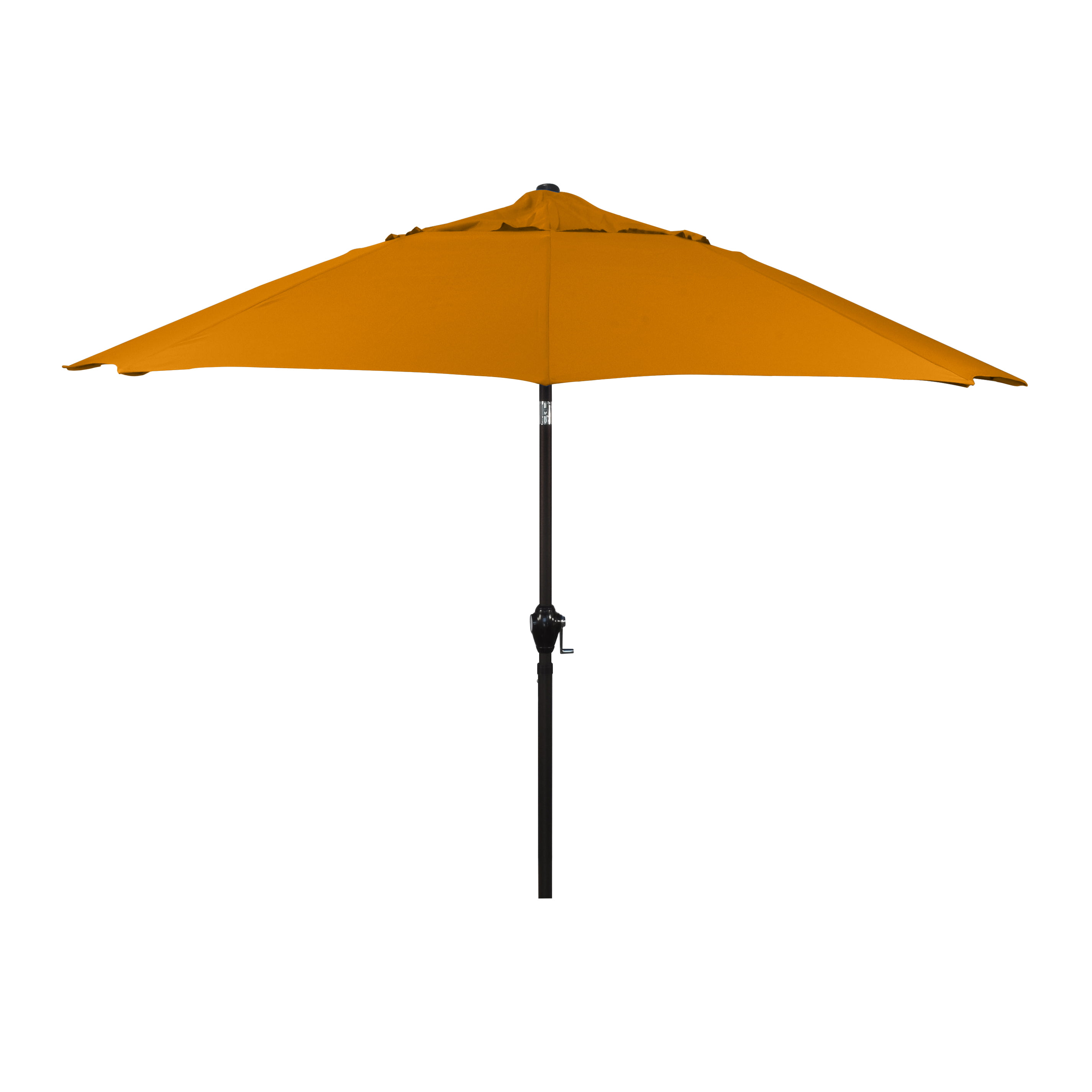 10FT 6 Ribs Patio Umbrella Patio Market Steel Tilt W/ Crank Outdoor Yard Garden