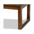 thumbnail image 5 of Baxton Studio Caramay Modern and Contemporary Grey Fabric Upholstered Walnut Brown Finished Wood Bench, 5 of 7