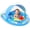 Blue, variant on SUNRAD Baby Pool Float, 120°Adjustable and Anti Tip Safety Seat, with Canopy UPF50+, Inflatable Pool Float with Animal Toys for 6-36M