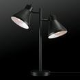 thumbnail image 5 of Novogratz x Globe Electric 18" Matte Black 2-Light Desk Lamp with Rotary Switch, 5 of 8