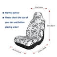thumbnail image 2 of Car Seat Covers Are Protected From Dust And Spillage And Elastic Straps Are Easy To Install For Easy Car Suv Truck Delivery Modern Minimalist Black And White Ribbon Bow Pattern 1, 2 of 8
