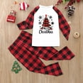 thumbnail image 1 of Ensemble de Pyjama pour Enfants, Imprimé à Carreaux 2 Pcs Tenue de Maison Familiale pour Enfant Avecable, Pantalon de Pyjama à Carreaux, 1 of 2