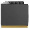 thumbnail image 3 of Ergode Sanguine Vertical Channel Tufted Performance Velvet Sofa, 3 of 5