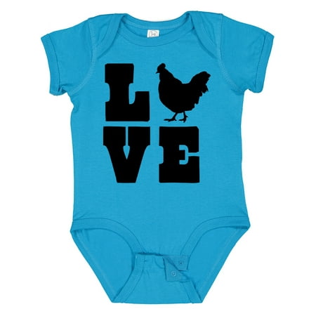 

Inktastic Love Chickens Gift Baby Boy or Baby Girl Bodysuit