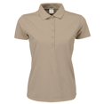 thumbnail image 1 of Tee Jays- Polo de manga corta Luxury elástico para mujer (Visón), 1 of 2