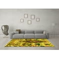 thumbnail image 3 of Ahgly Company Indoor Rectangle Oriental Yellow Modern Area Rugs, 7' x 9', 3 of 4