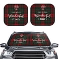 thumbnail image 2 of Haiem Wonderful Time Christmas Car Windshield Sun Shade (2 Pieces) Foldable Windshield Sun Shade Car Accessories for Truck SUV Pickup-Small, 2 of 7