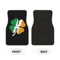 thumbnail image 5 of KAKALAD Irish Shamrock Clover Car Floor Mats 4PC Set Carpet Protection, Universal Fit for Car SUV VA & Truck, Vehicle Front & Rear, 5 of 7